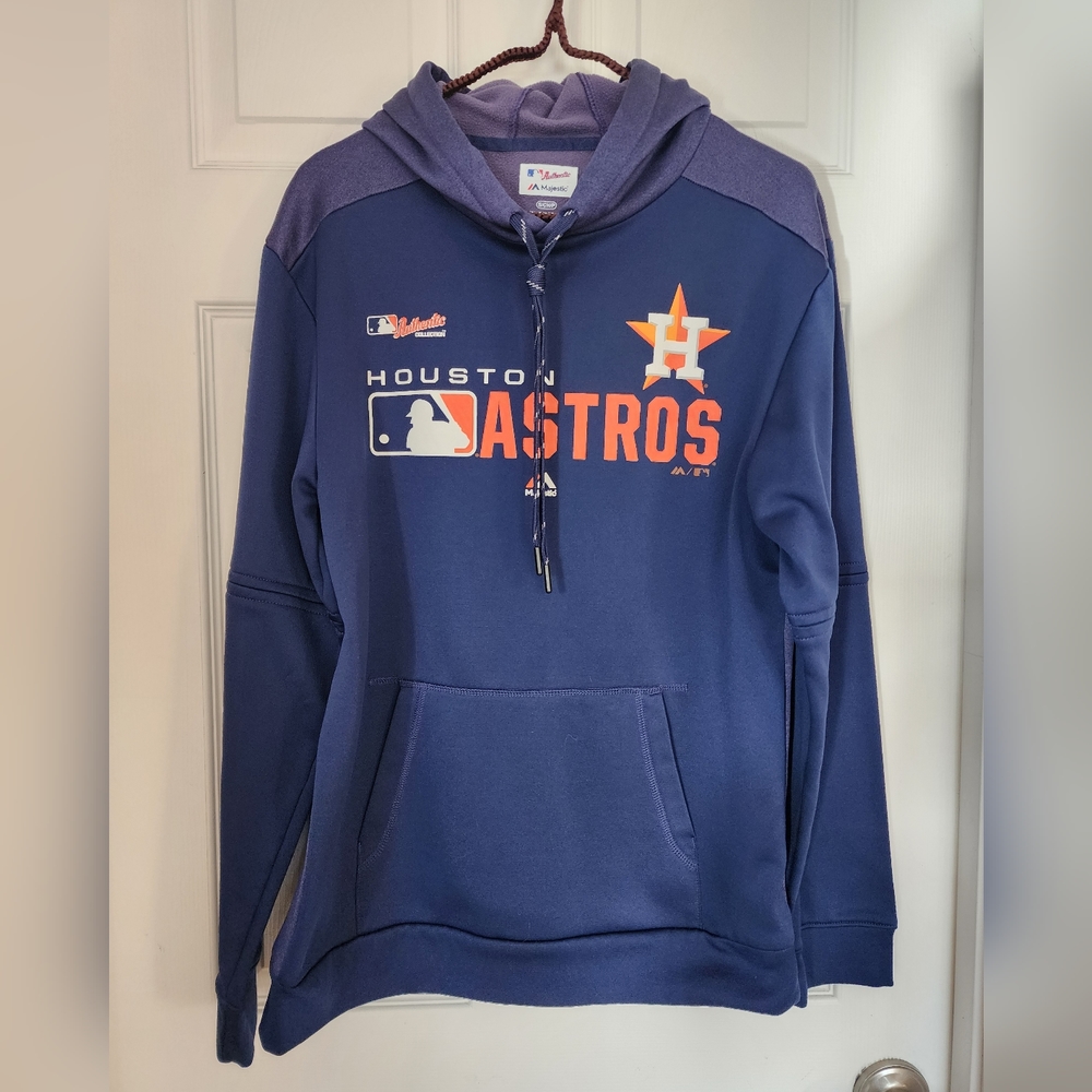 Authentic MLB Baseball Majestic Houston Astros Hoodie. Size S.